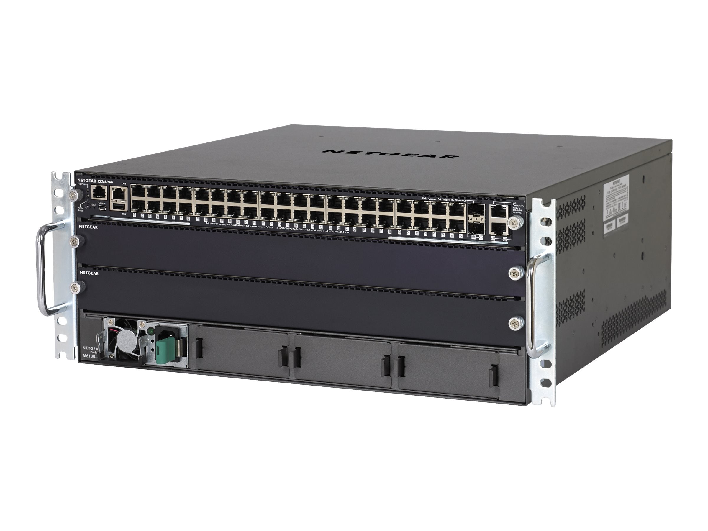 NETGEAR M6100-44GF3 Chassis Starter Kit Bundle Vorderansicht