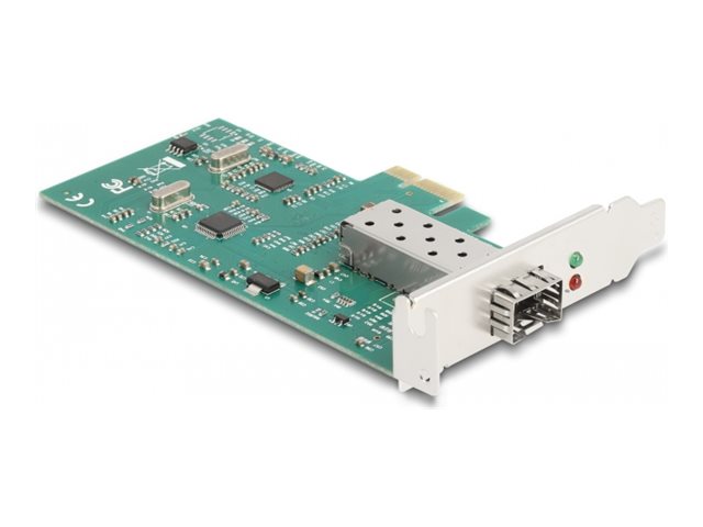 DELOCK PCI Express x1 Karte zu 1 x SFP Slot 100Base-FX RTL - Vorderansicht