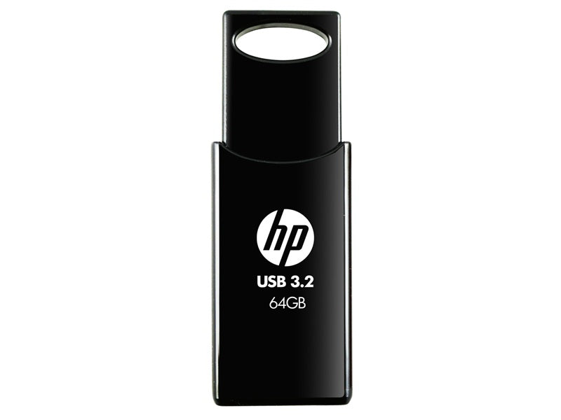 HP 64GB 712w Black USB 3.2 Flash Drive Verpackung
