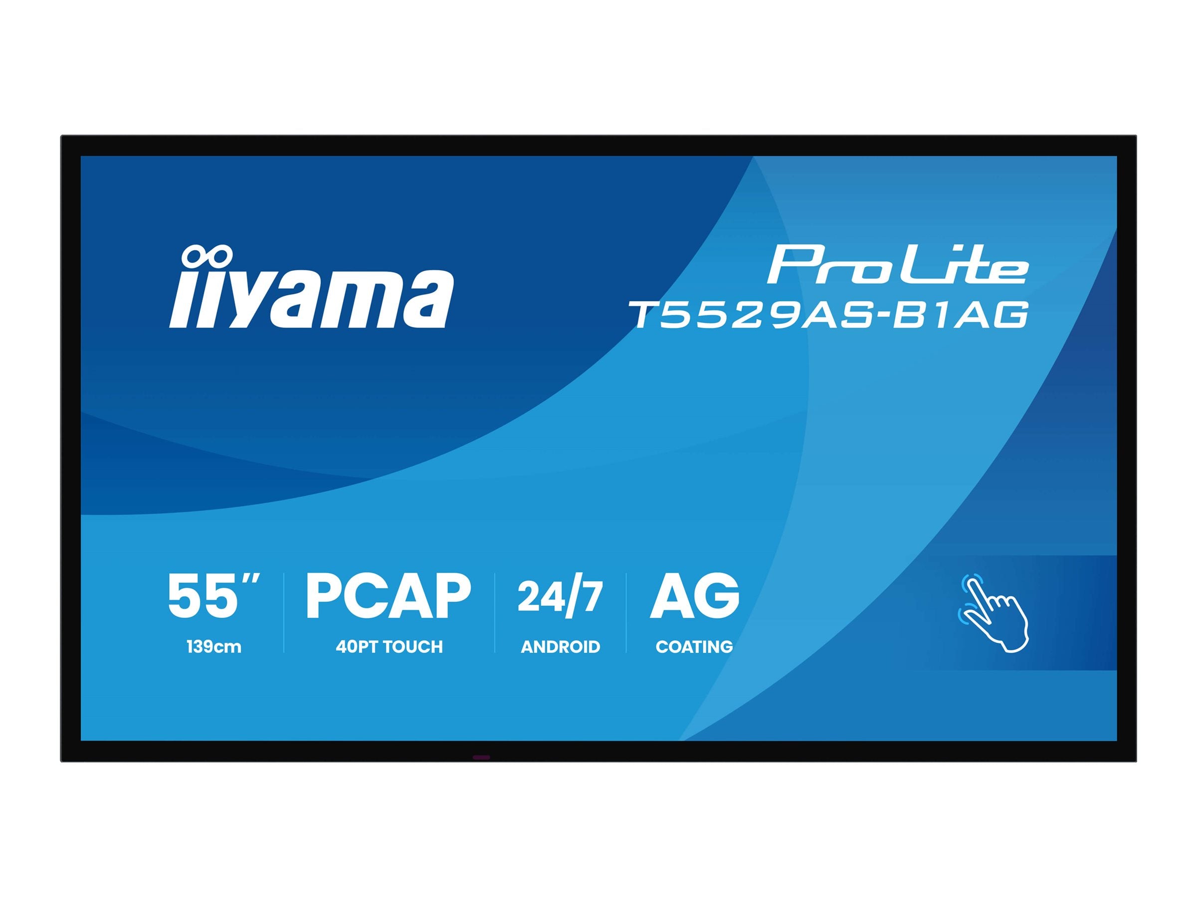 IIYAMA T5529AS-B1AG 55 Zoll All-In-One Interactive Display Vorderansicht