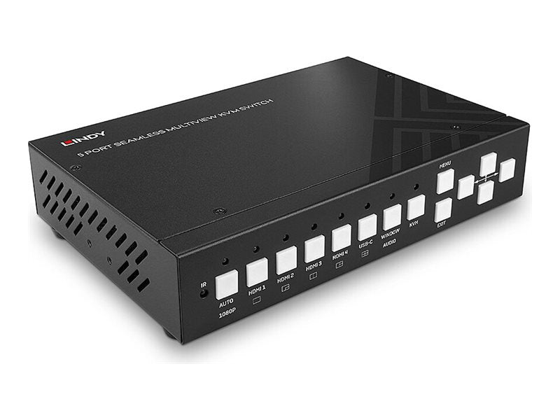 LINDY 5 Port Seamless Multiview KVM Switch Detailansicht