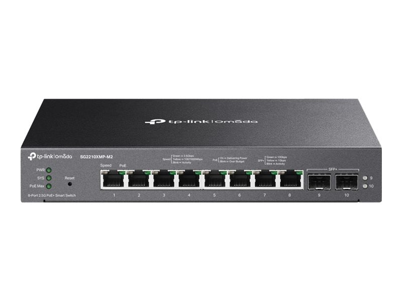 TP-LINK SG2210XMP-M2 Omada 8-Port Smart Switch Vorderansicht