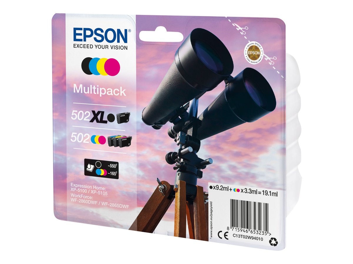 EPSON 1LB Multipack 4-colours 502 XL Black/Std. CMY Detailansicht