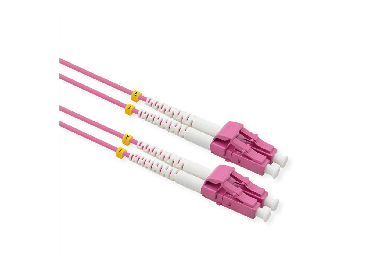VALUE LWL-Kabel 50/125um OM4 LC/LC violett 3m - Verpackung