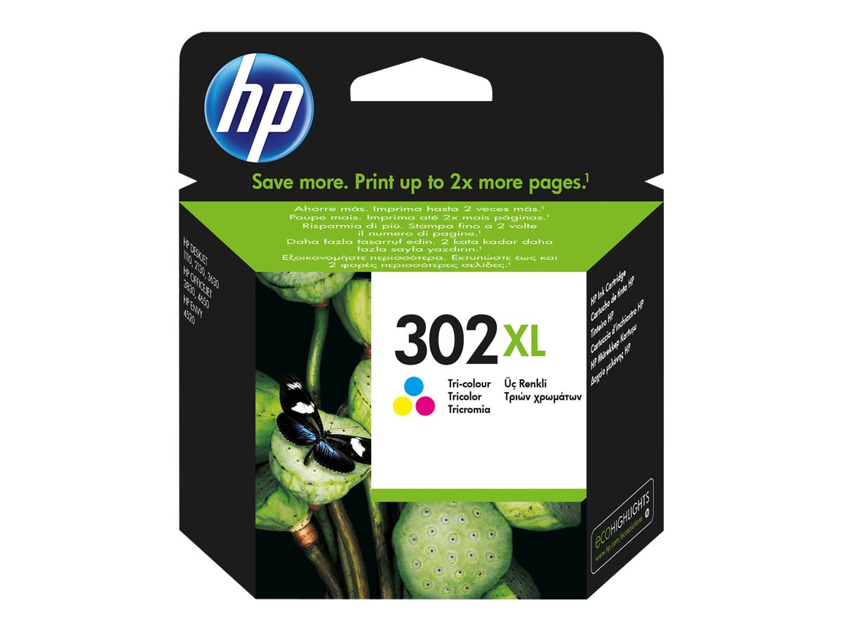 HP 302XL original Ink cartridge F6U67AE UUS Tri-color Detailansicht