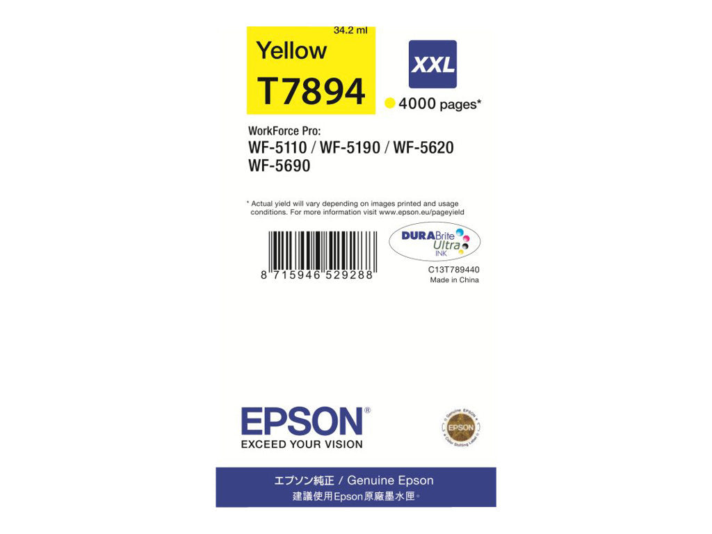 EPSON T7894 Tintenpatrone Gelb Detailansicht