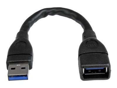 STARTECH.COM USB 3.0 A-to-A Verlängerungskabel 15cm Schwarz - Anschlussansicht