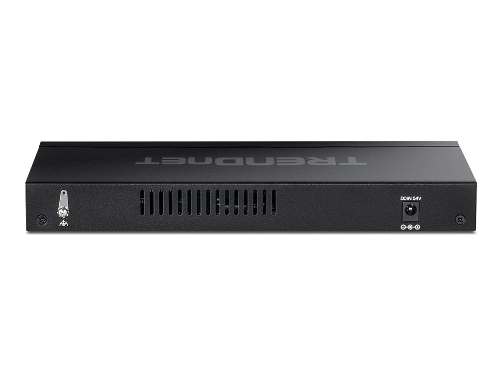 TRENDNET TPE-TG327 7-Port PoE+ Switch Multi-Gigabit Rückansicht
