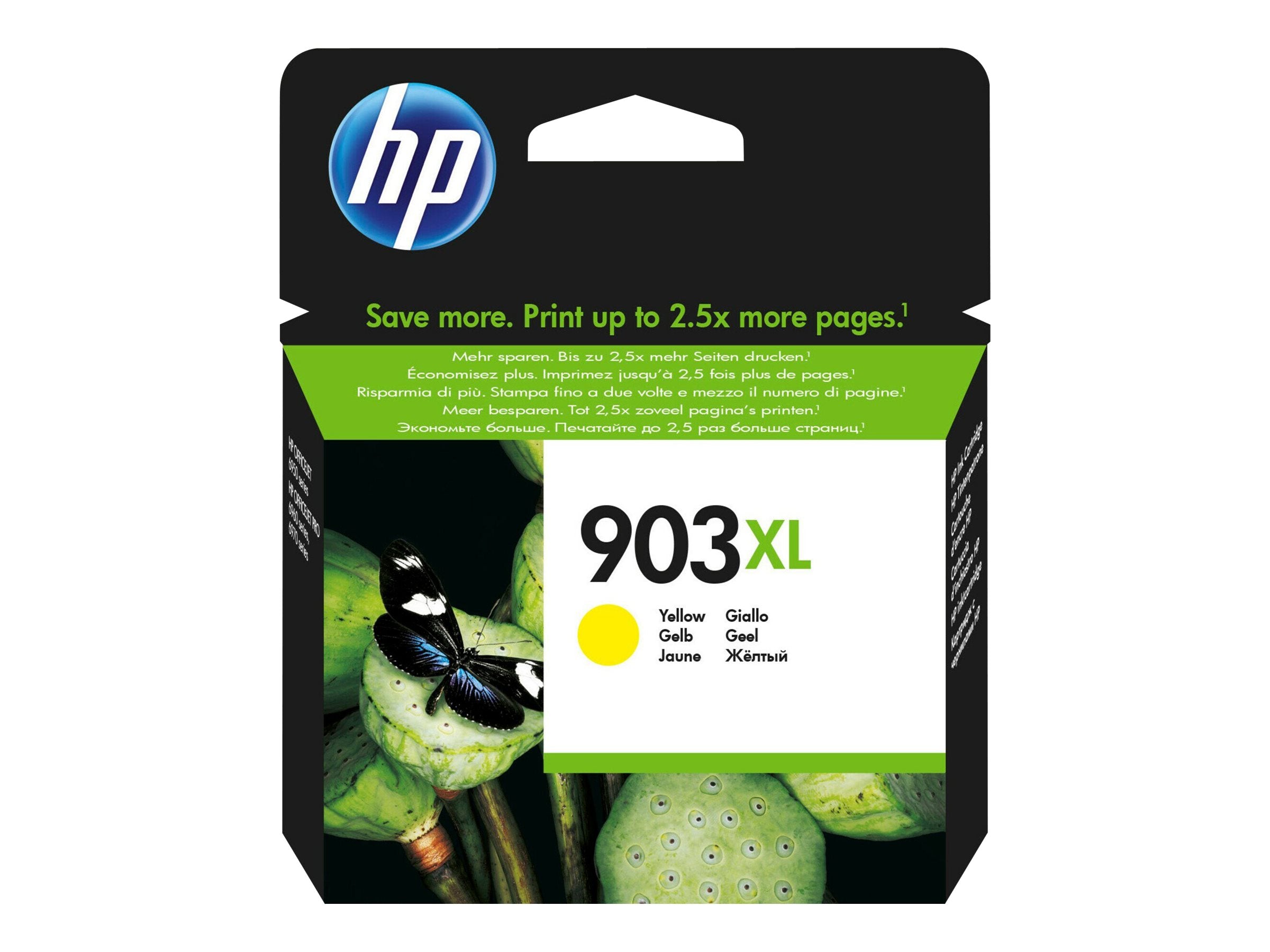 HP 903XL original Tintenpatrone T6M11AE BGX Gelb Detailansicht