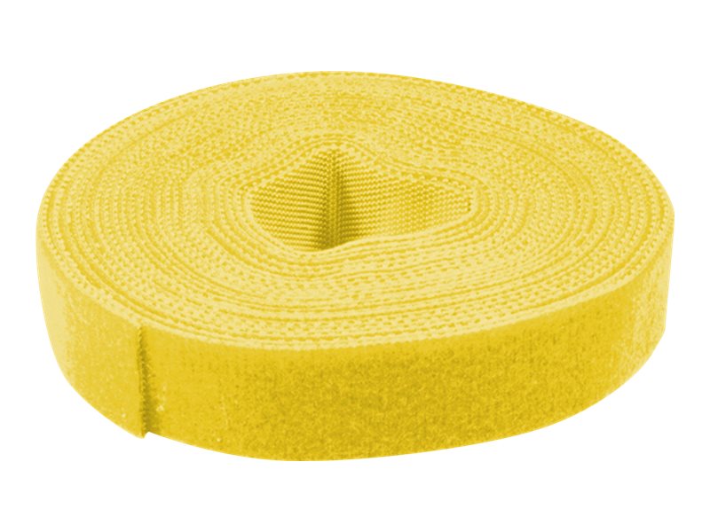 VALUE Klettband auf Rolle 10mm gelb 25m - Detailansicht