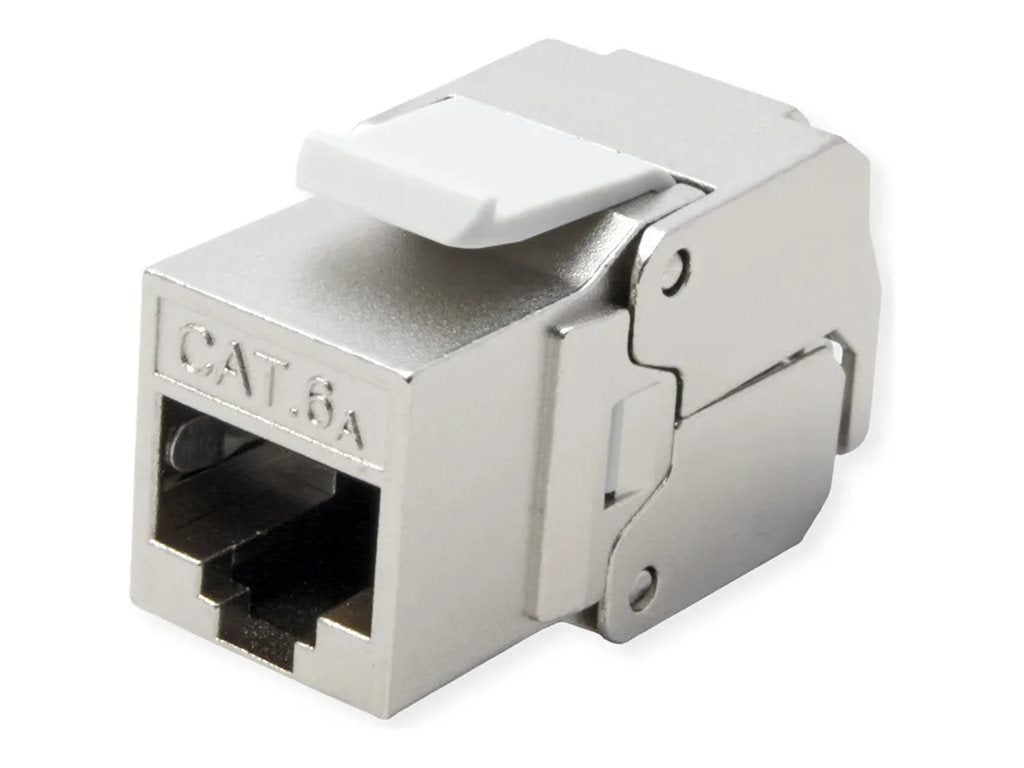 ROLINE Kat.6A Class EA Keystone RJ-45 geschirmt - Vorderansicht