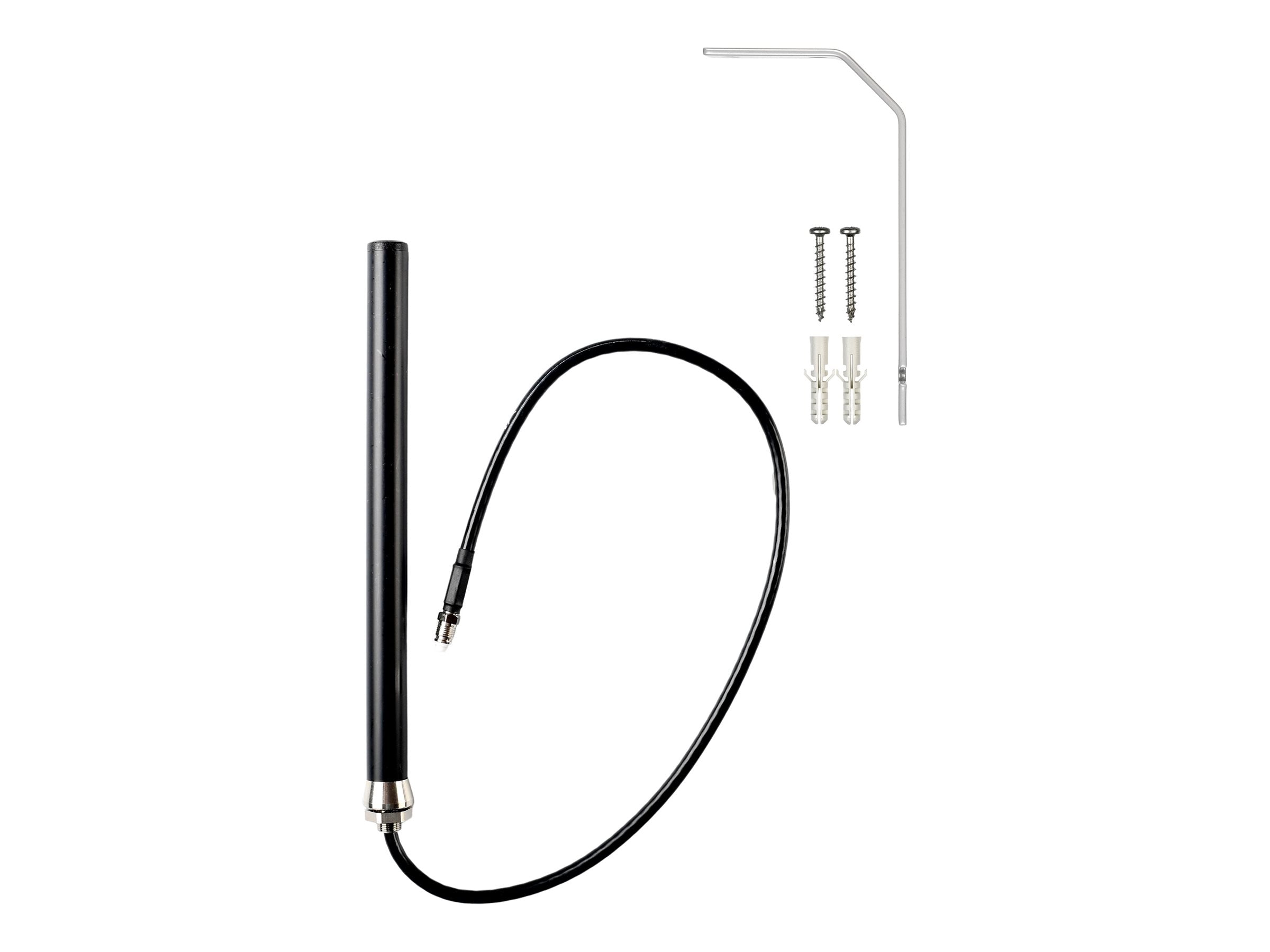 Vorderansicht der PUC ATTB Stationsantenne ISM 868 GSM PCS 2 dB 05 m Low Loss FME f inkl. Wandhalter