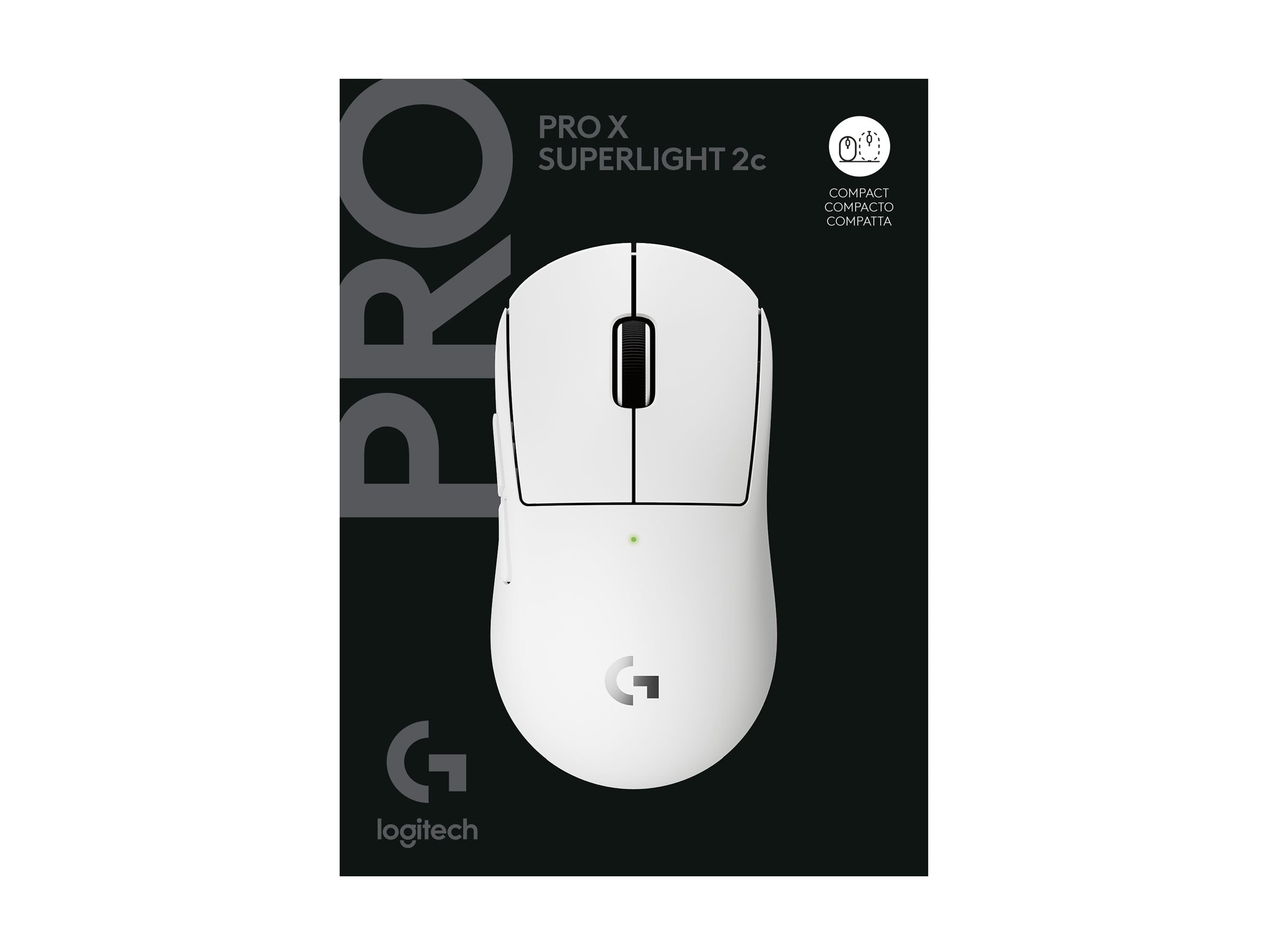 LOGITECH PRO X SUPERLIGHT 2c compact wireless gaming mouse - WHITE
