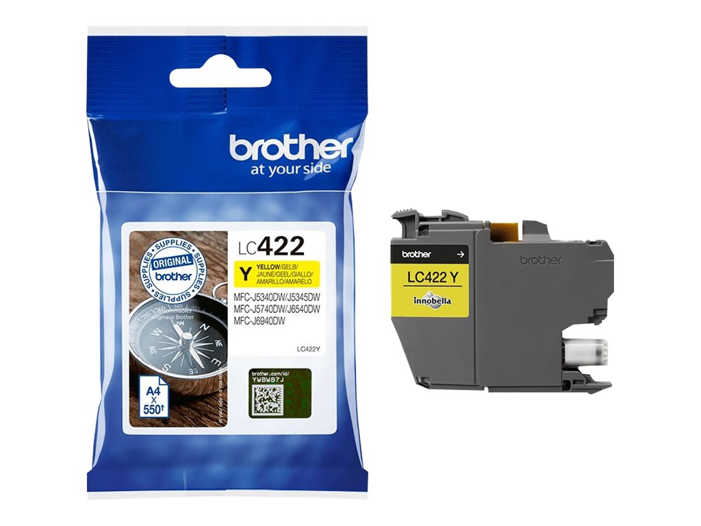 BROTHER LC422Y Tintenpatrone Detailansicht
