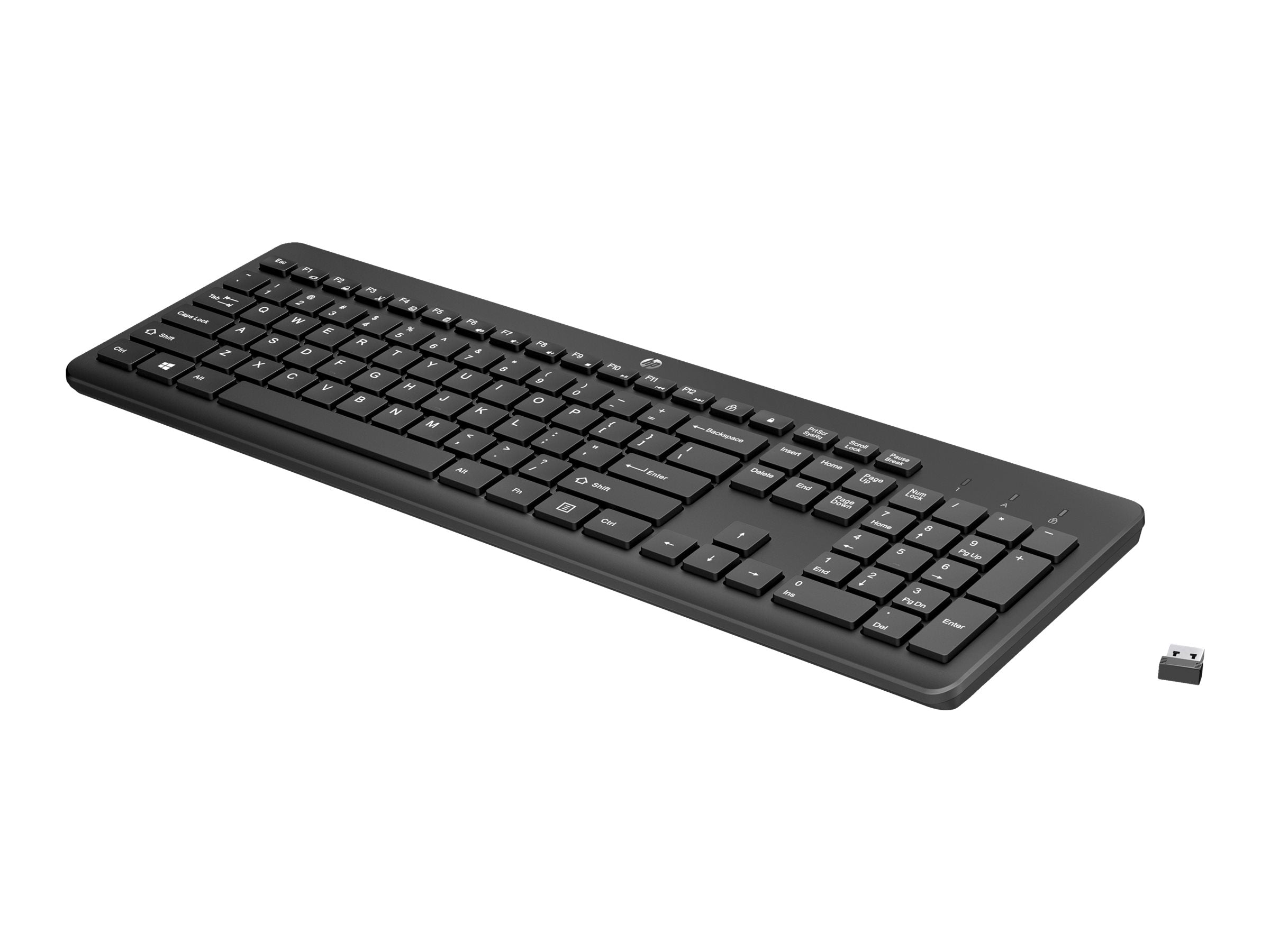 HP 230 Wireless Keyboard Black GR Seitenansicht