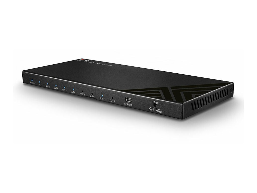 LINDY 8 Port HDMI 2.0 18G Splitter Vorderansicht