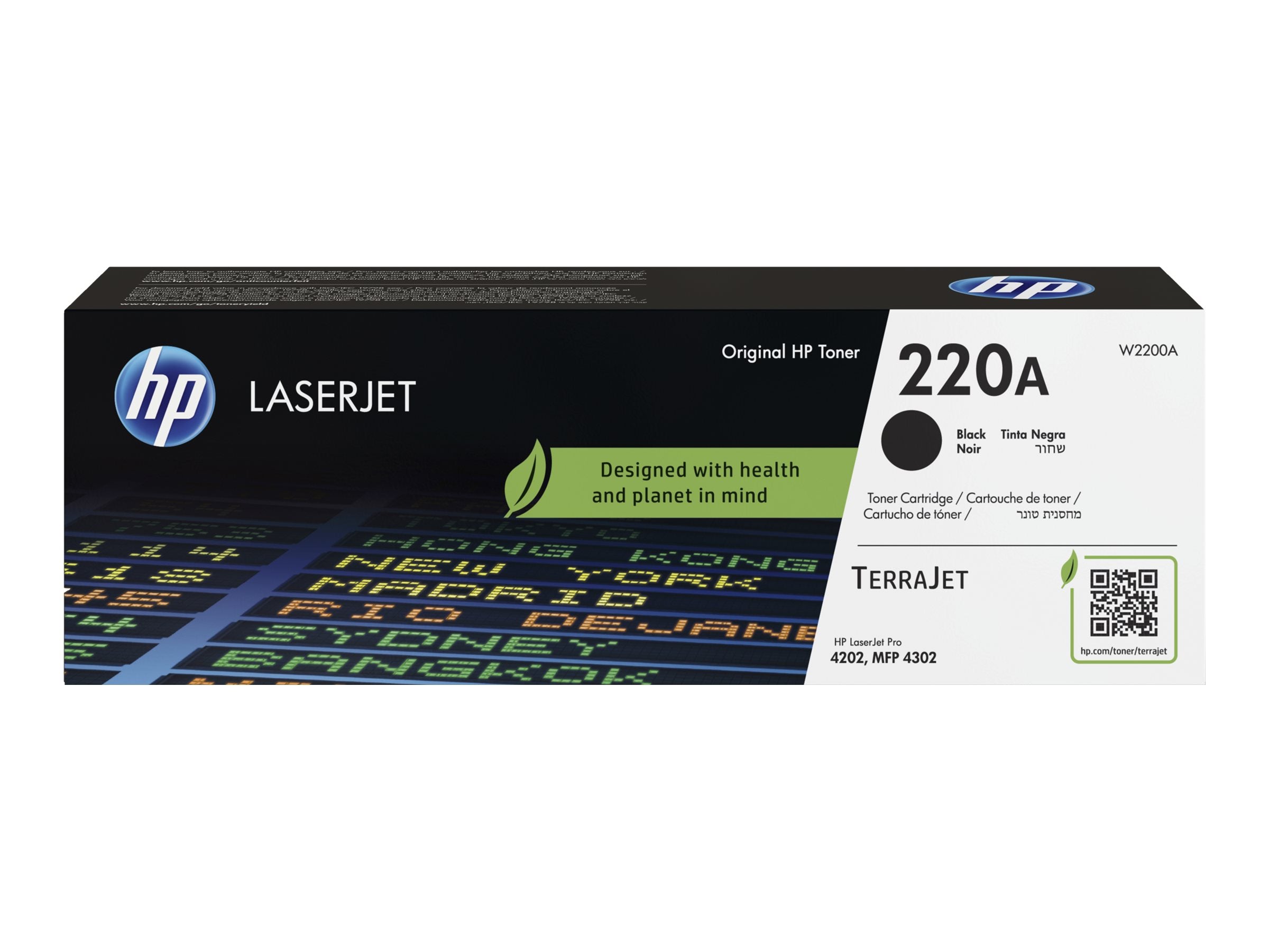 HP 220A Black Original LaserJet Toner Cartridge Vorderansicht