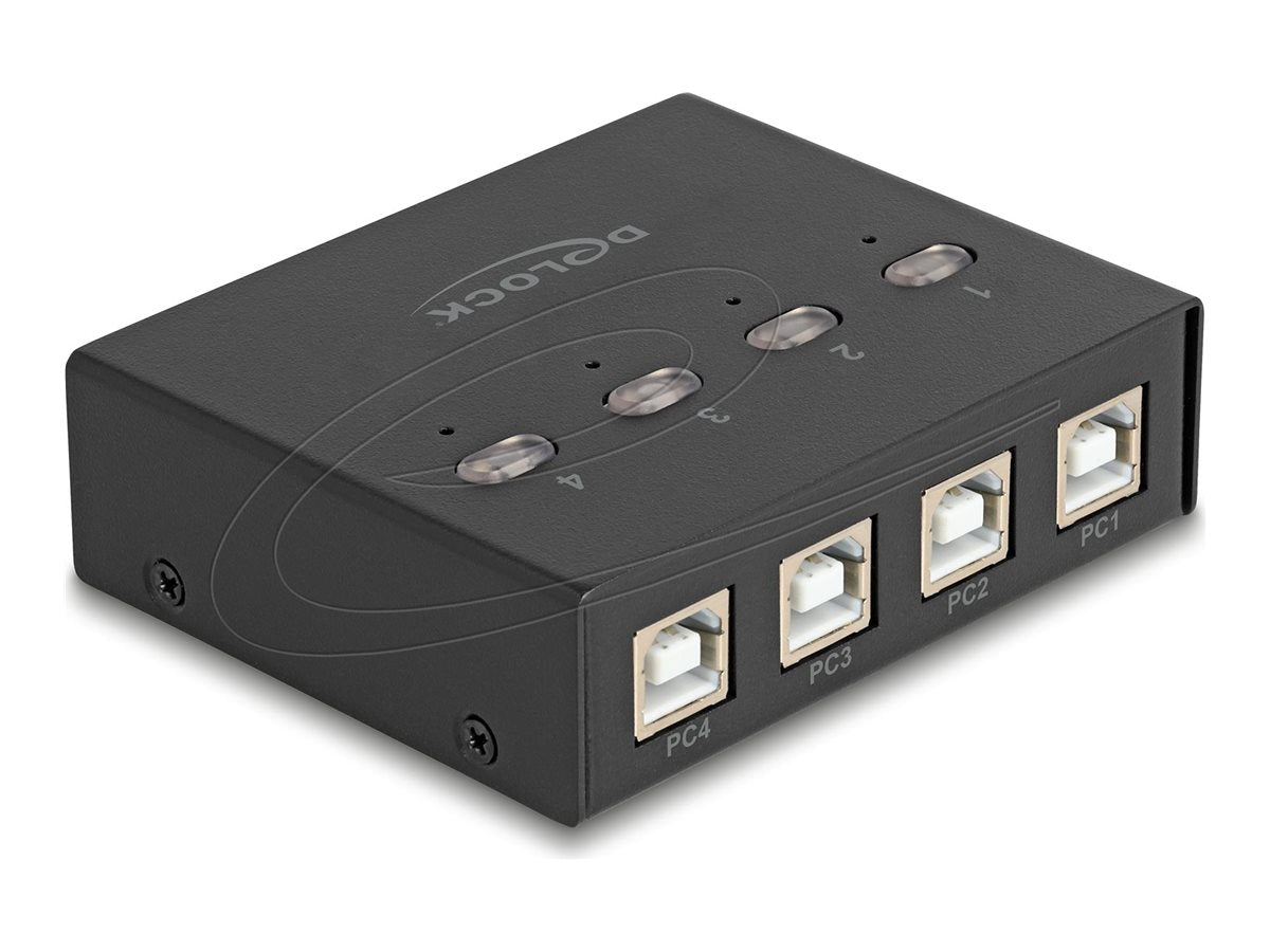 DELOCK USB 2.0 Switch fur 4 PC an 4 Geräte