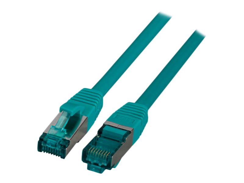 EFB RJ45 Patchkabel S/FTP Cat6A LSZH Grün 10m Vorderansicht