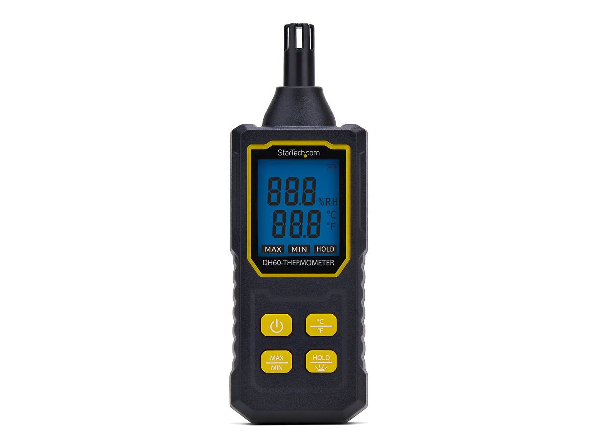 STARTECH.COM Tragbares Digitales Thermo Hygrometer mit grossem LCD Mini Thermometer und Luftfeuchtigkeitsmessgerät fur Buro
