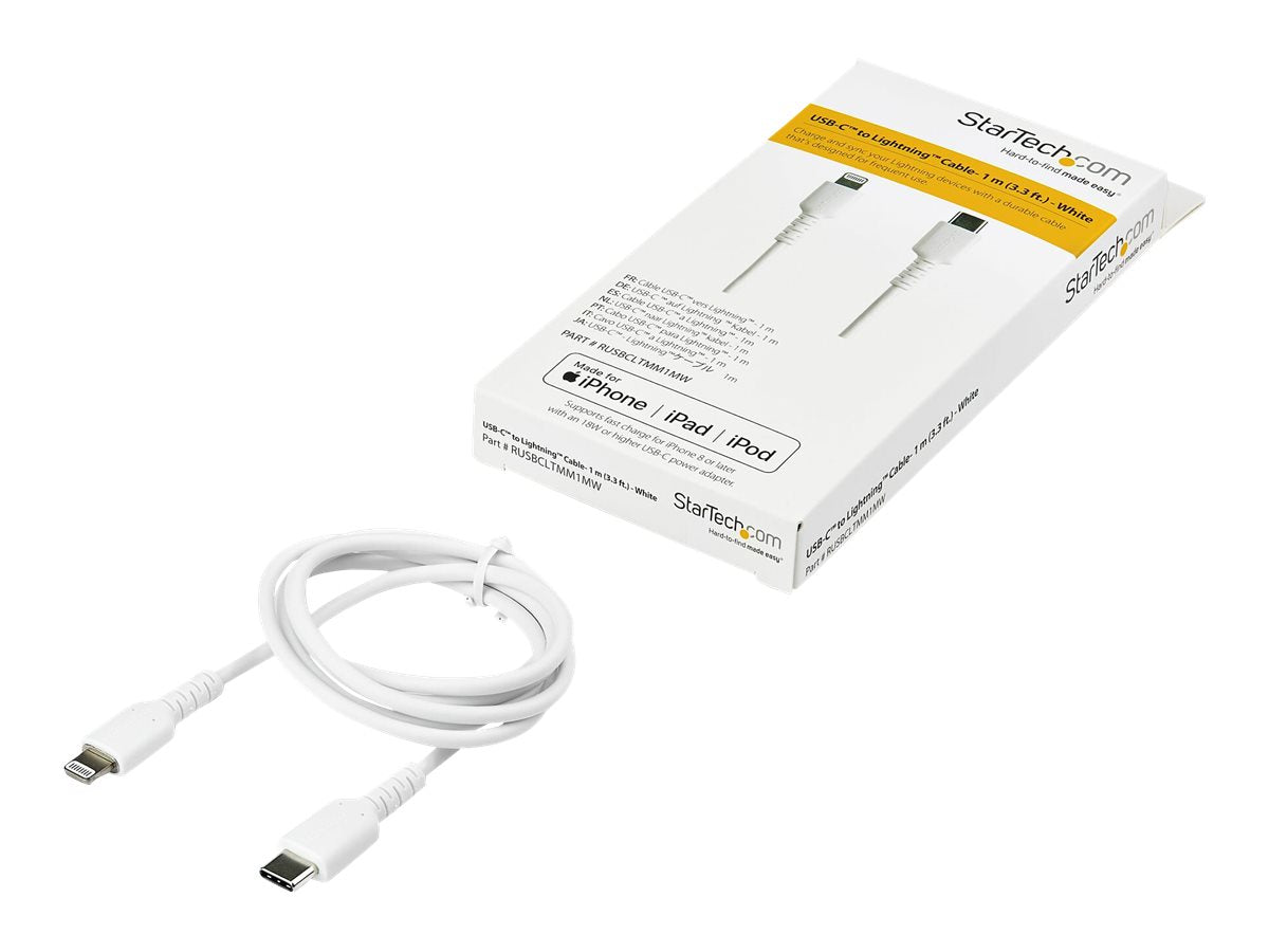 STARTECH.COM 1m USB C auf Lightning Kabel - Anschlussansicht