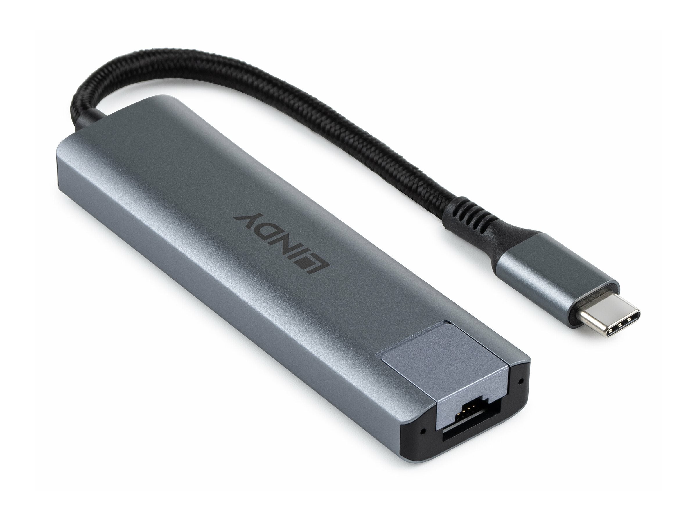 LINDY USB 3.2 Gen 2 Typ C Hub Vorderansicht