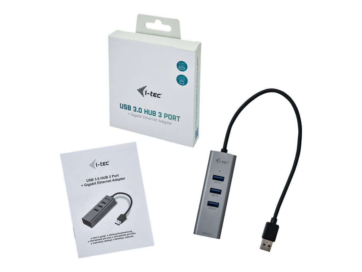 I-TEC USB 3.0 Metal 3-Port HUB Vorderansicht
