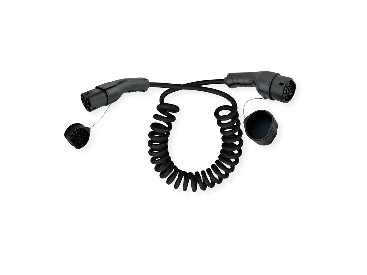 ROLINE E-Auto Ladekabel Typ2 1-phasig 250VAC 1P+N+E 32 A 7