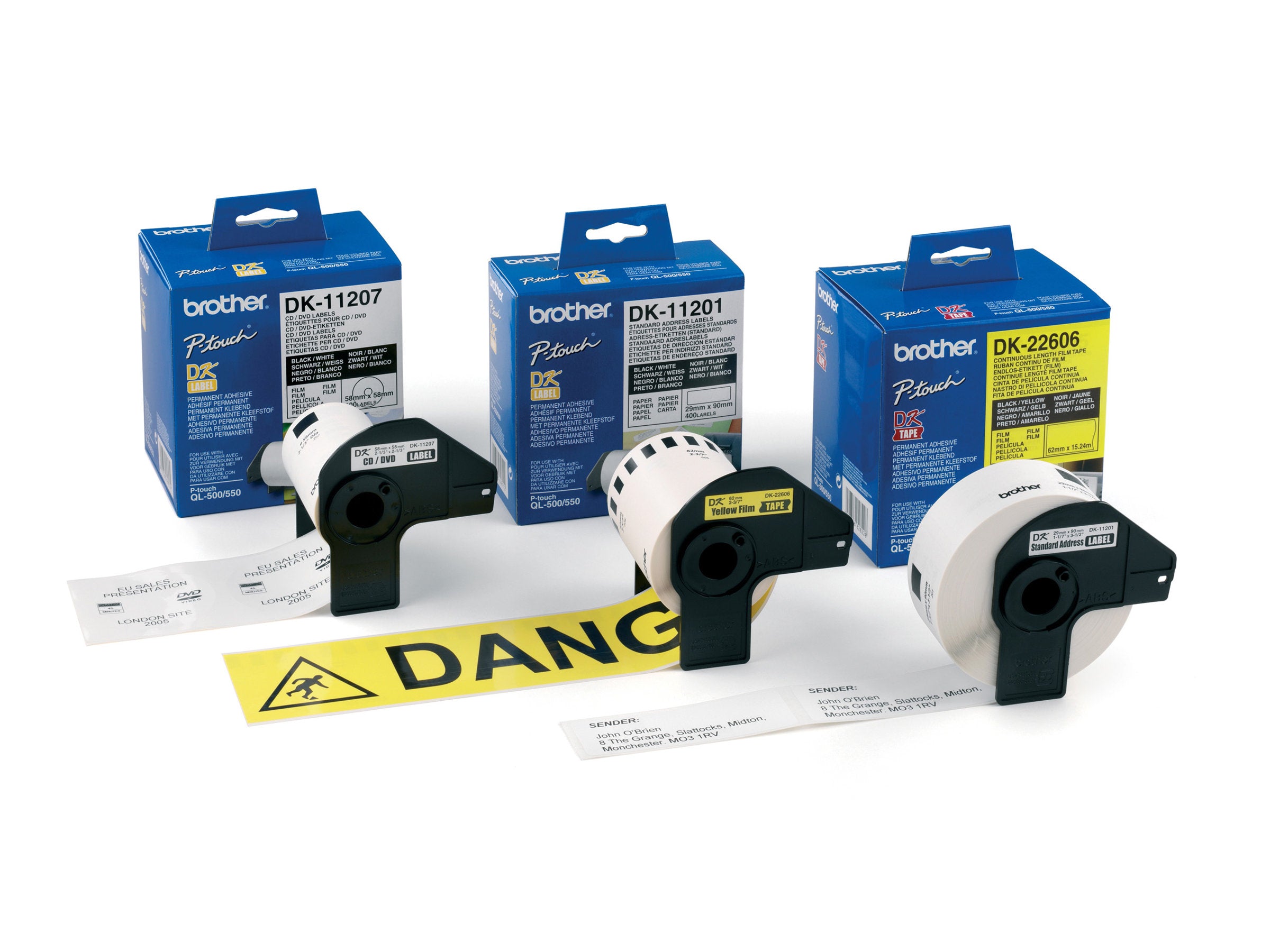 BROTHER P-Touch DK-22606 gelb continue length film Vorderansicht