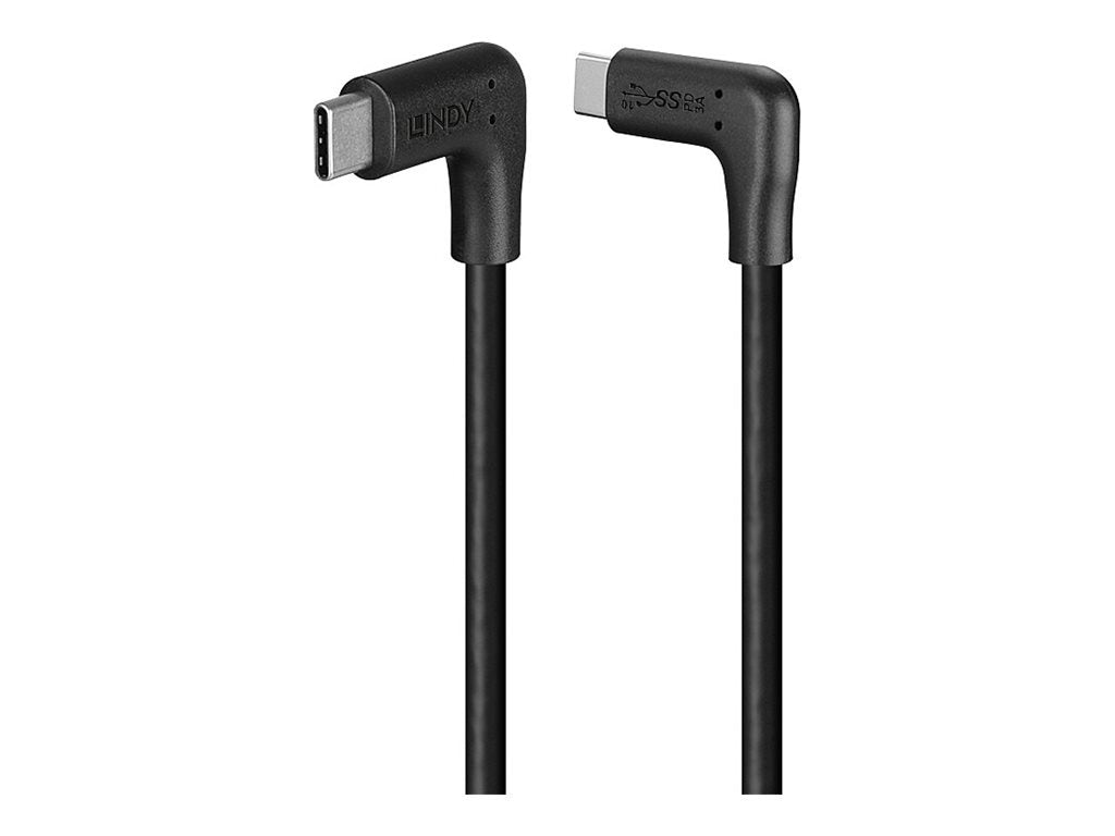 LINDY 1.5m USB 3.2 Typ C Kabel 2 x 90 gewinkelt - Anschlussansicht