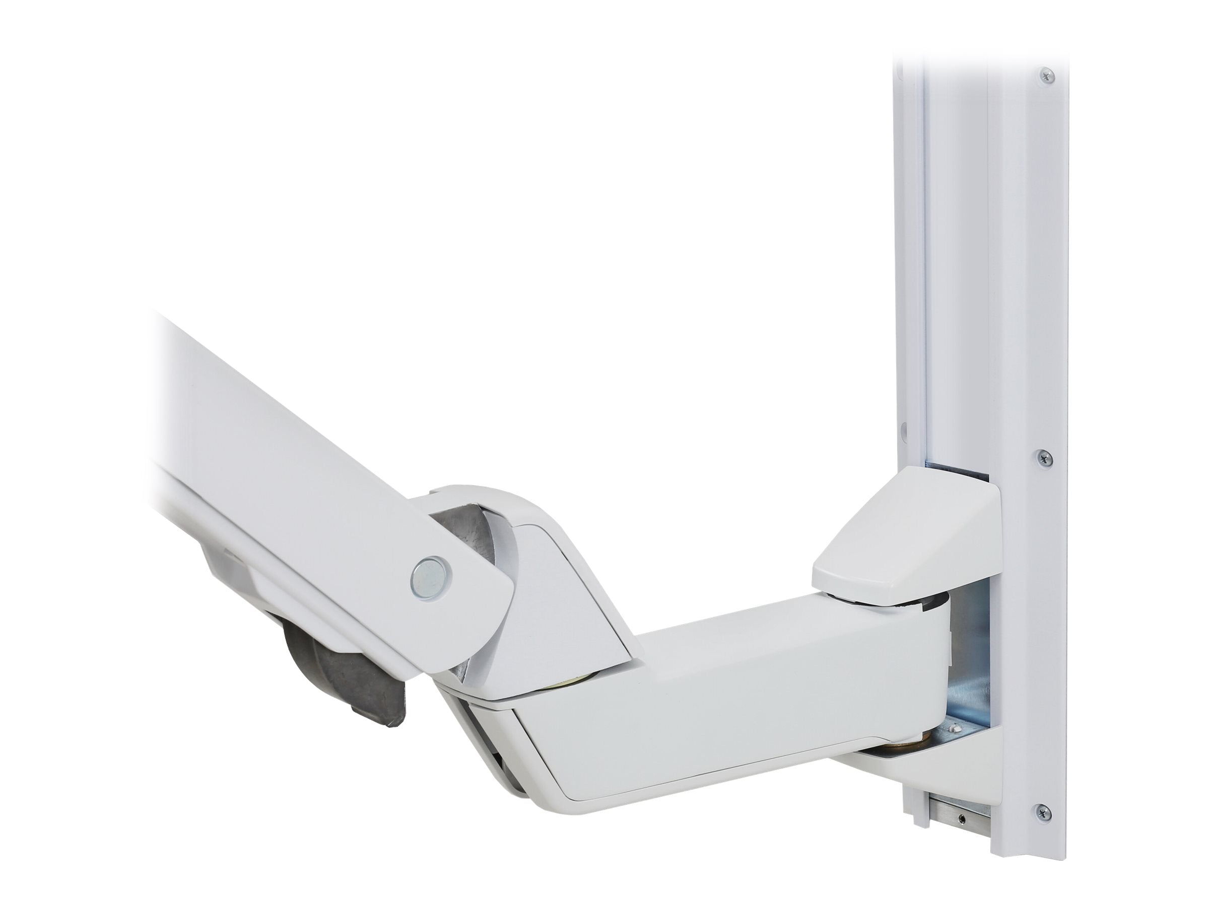 Verpackung der ERGOTRON SV Sitz-Steh-Kombiverlaengerung klein weiss