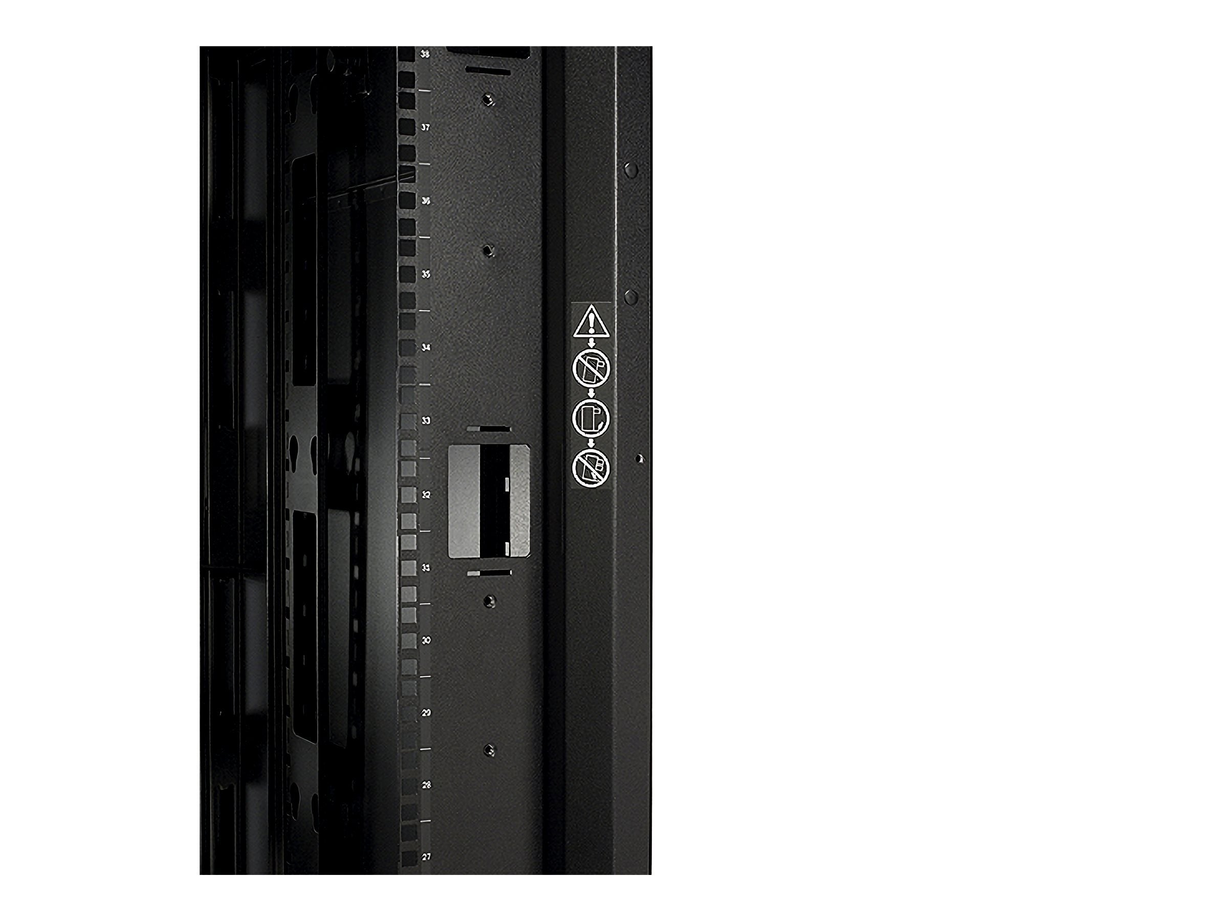 Seitenansicht des APC NetShelter SX 42HE Rack-Gehäuses