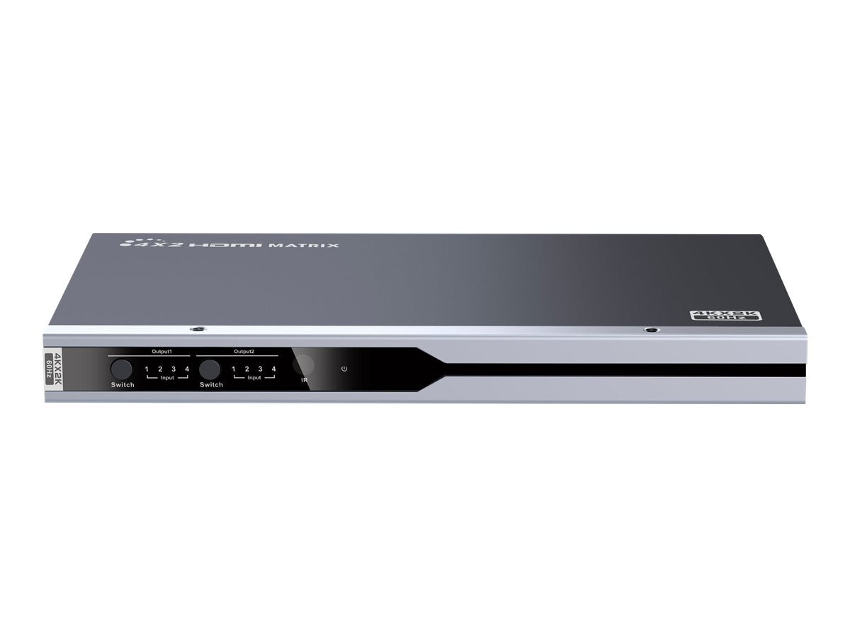 TECHLY HDMI 4X2 Matrix Switch 4Kx2K 60Hz Vorderansicht