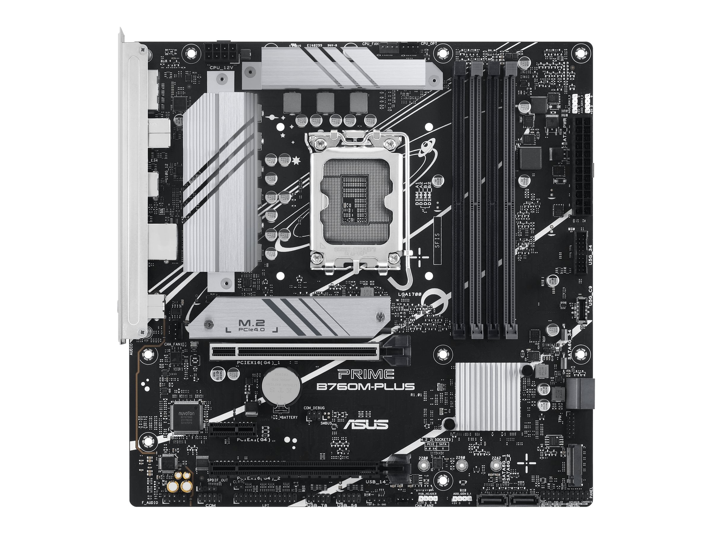 ASUS PRIME B760M-PLUS Motherboard Vorderansicht