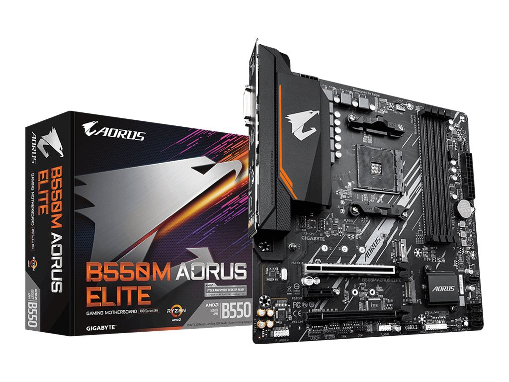 GIGABYTE B550M AORUS ELITE AM4 Motherboard Anschlussübersicht