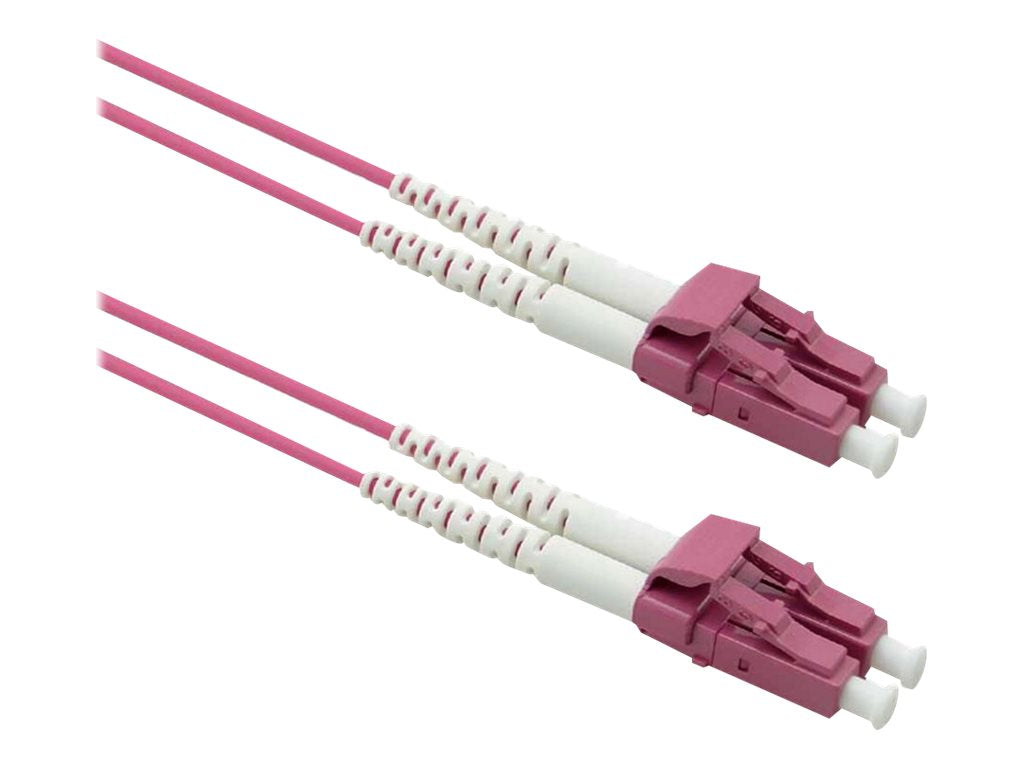 ROLINE LWL-Kabel 50/125um OM4 LC/LC stahlarmiert LSOH violett 2m - Vorderansicht