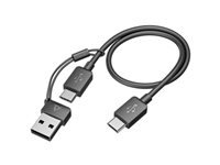 HP Poly Voyager Focus 2 USB-C Bluetooth Headset +USB-C/A Adapter SmartBuy