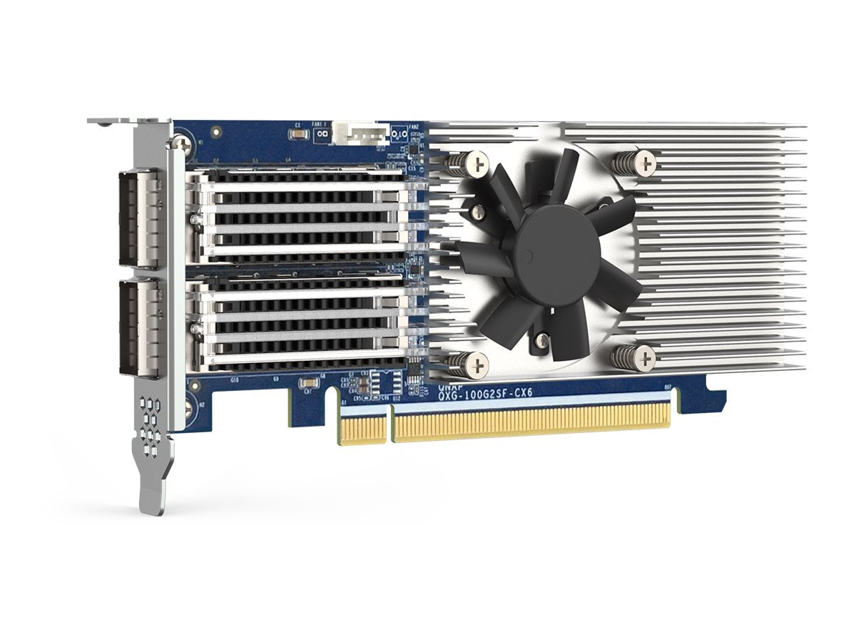 QNAP QXG-100G2SF-CX6 Netzwerkadapter Vorderansicht