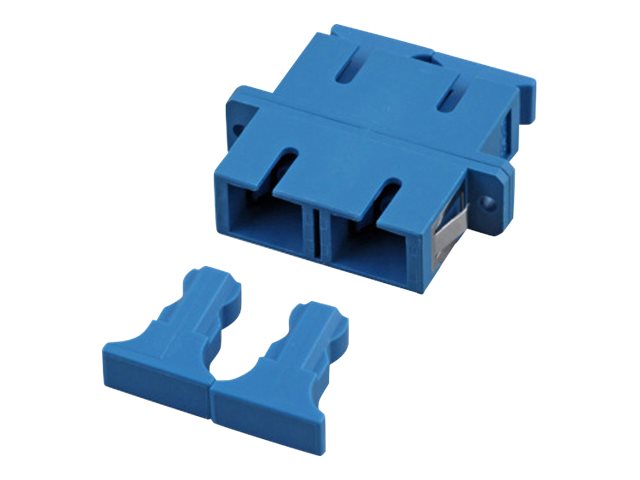VALUE LWL-Kupplung Single-Mode SC/SC duplex blau - Vorderansicht