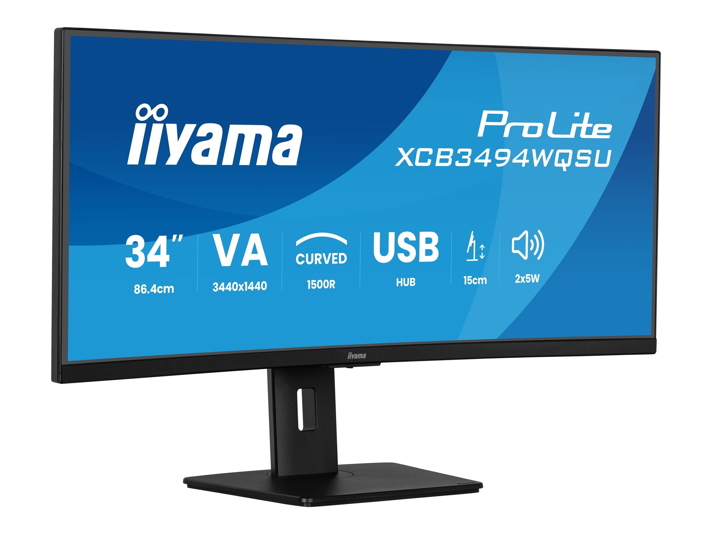 IIYAMA XCB3494WQSU-B1 Monitor Vorderansicht