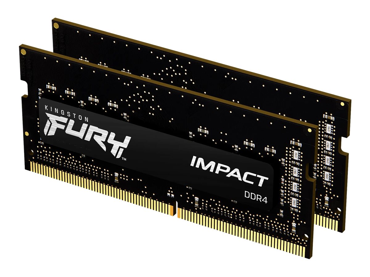 KINGSTON 32GB 3200MHz DDR4 CL20 SODIMM Kit of 2 FURY Impact Vorderansicht