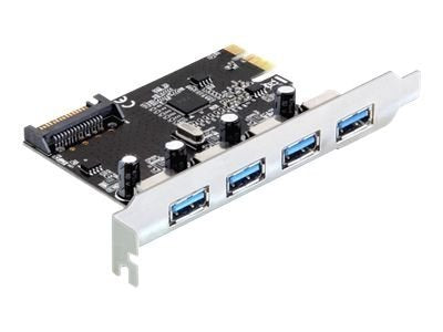 DELOCK PCIe USB 3.0 4 Port VIA-Chipset Verpackung