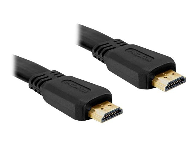 DELOCK Kabel HDMI A-A St/St flach 5,0m - Vorderansicht