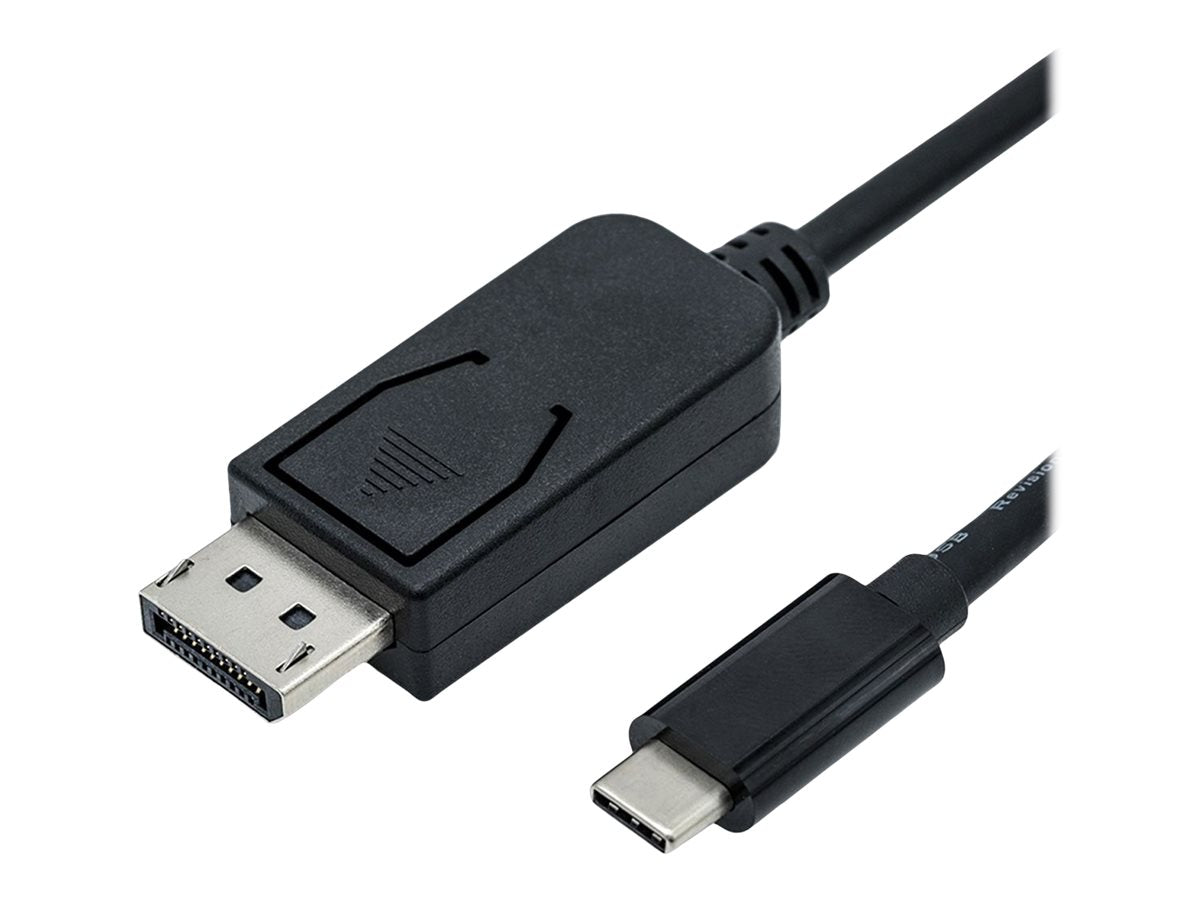 ROLINE USB Typ C - DisplayPort v1.2 bidirektionales Adapterkabel ST/ST 2m Vorderansicht