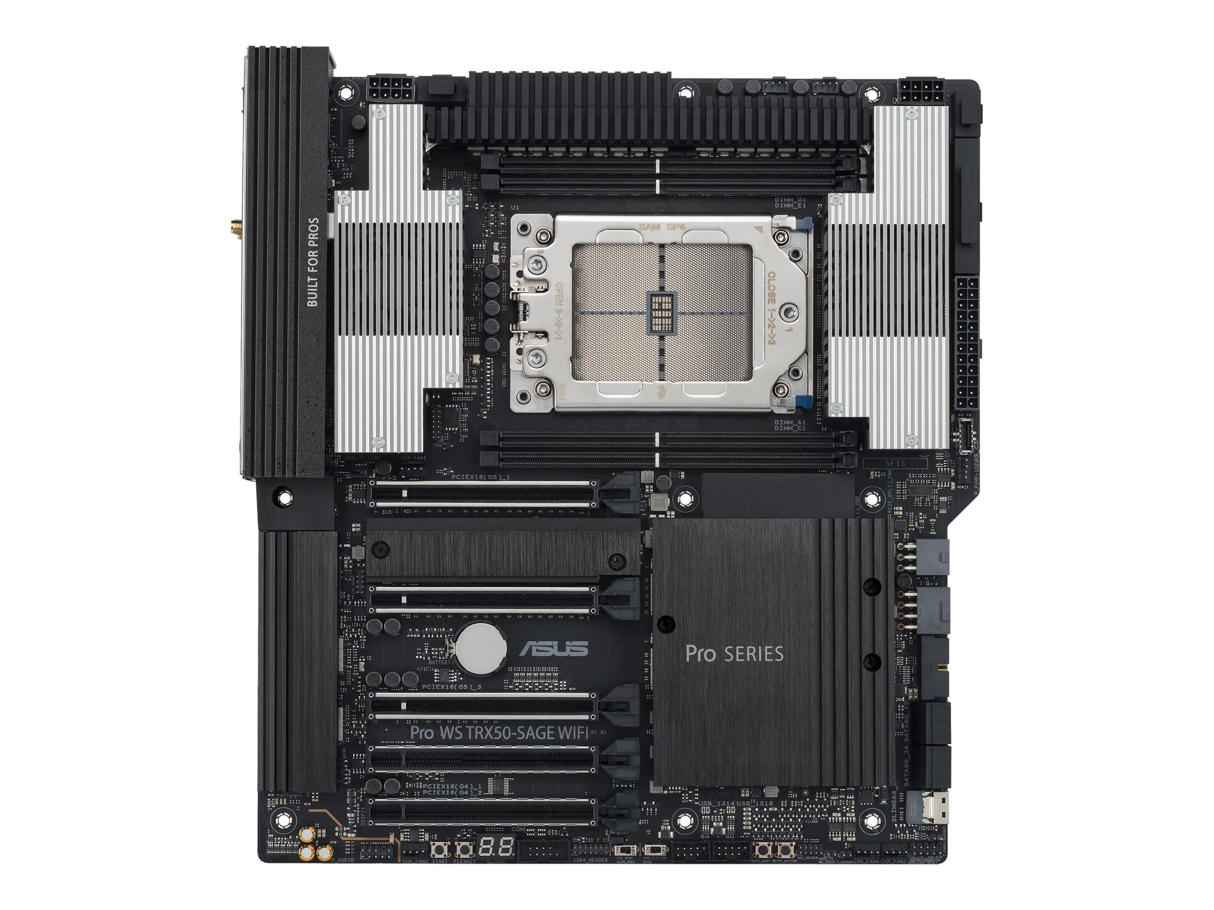 ASUS PRO WS TRX50-SAGE WIFI Motherboard Vorderansicht