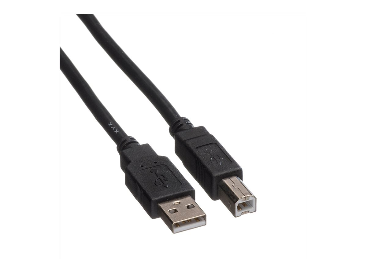 ROLINE GREEN USB 2.0 Kabel Typ A-B schwarz 1,8m Verpackung