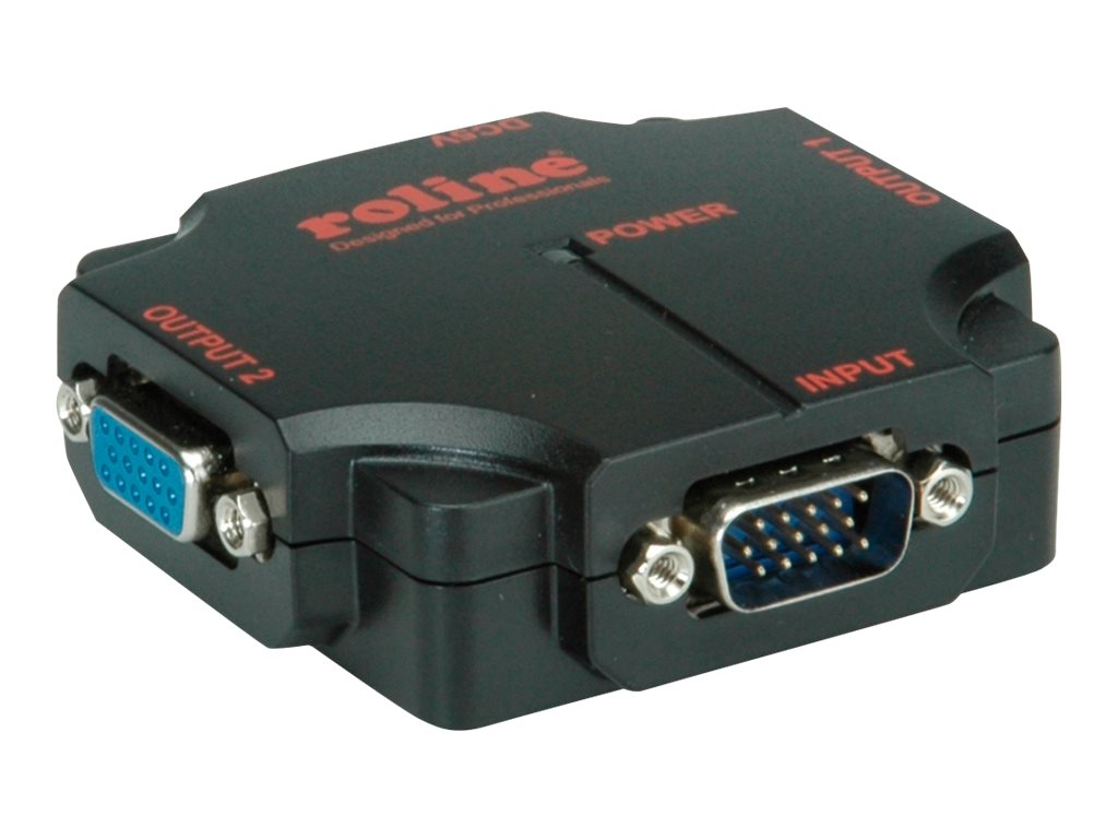 ROLINE VGA Video-Splitter hochauflösend 450mHz 2-fach Verpackung