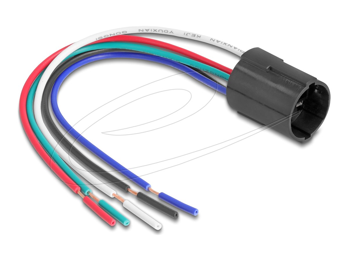 DELOCK Fassung für 16mm 5 Pin Taster oder Schalter - Vorderansicht