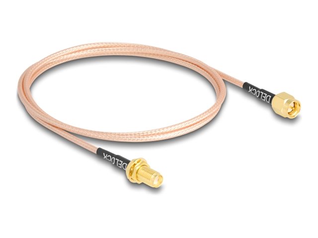 DELOCK Antennenkabel SMA Stecker zu SMA Buchse RG-316 75cm - Vorderansicht