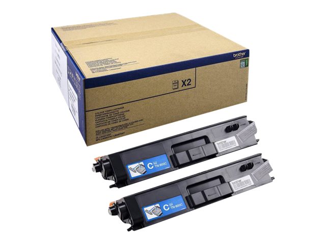 BROTHER Toner Cyan Twin Pack TN-900C - Vorderansicht